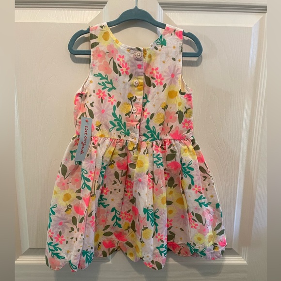 Multi colored floral cotton dress - Sister march available! 3T. NWT - Picture 4 of 5